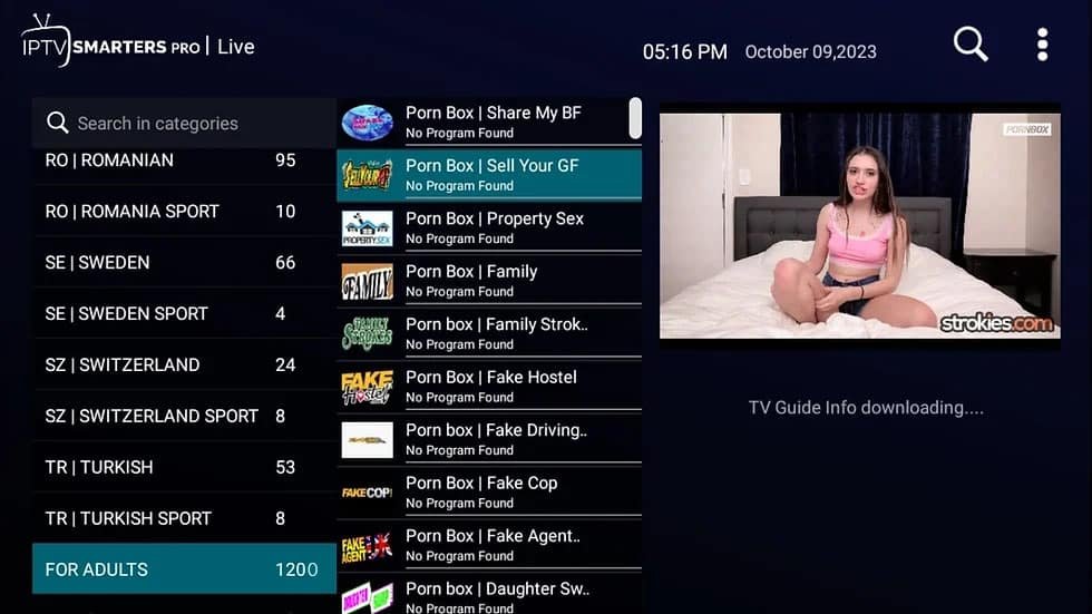 adult catalog FireviewTV — 1000 adult channels 4K live streaming