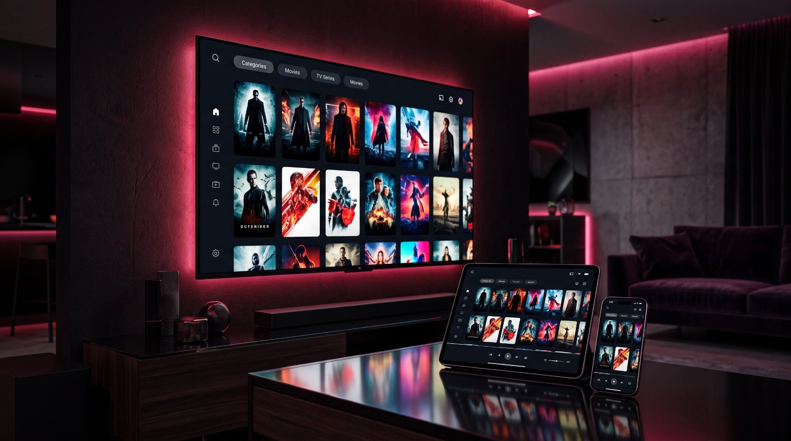 Interface Adult IPTV premium FireviewTV